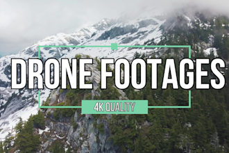 provide copyright free 4k drone footage with music