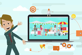 deliver 2d animation video or 2d animated explainer video