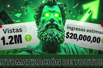 crea automatizacion de youtube, videos sin rostro, top 10 10 y edicion de video
