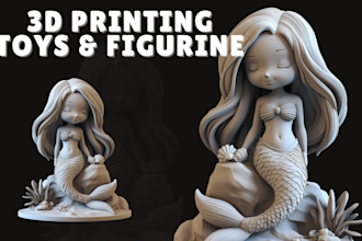 sculpt 3d character, action figures for 3d printing