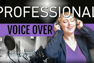 do smooth professional female english voice over