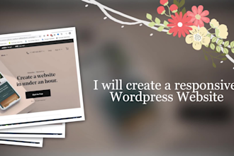 wordpress website using elementor or beaver builder