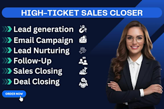 high ticket sales closer sales rep deal closing telemarketing b2b sales agent