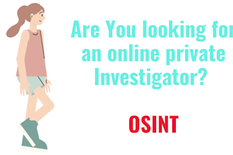 do osint investigation for gathering background information