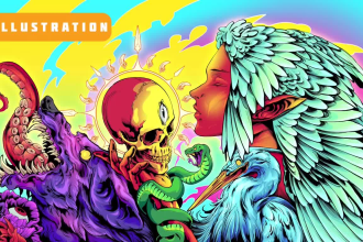 draw colorful detailed illustration