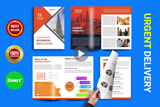 design urgent brochure annual report company profile catalogue redesign brochure