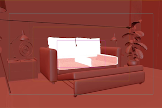 do 3d furniture products model,modular sofa configurators,web animation,glb,webm