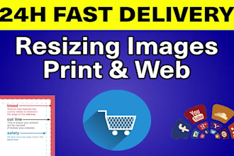 resize images for social media and print