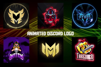 create an animated discord logo, icon, banner gif