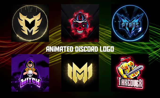 Create an neon animated discord logo, icon, banner gif by Tanjimfx