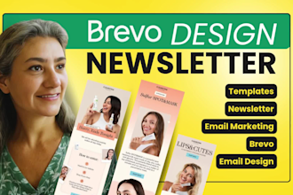 design custom brevo email marketing template newsletter