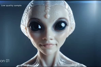 do a cinematic alien logo reveal