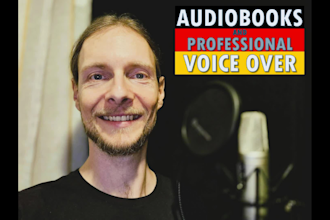 narrate your book or produce a german male voice over