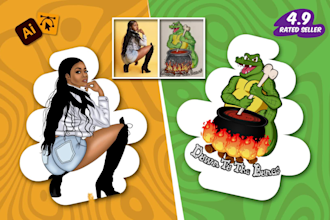 image to cartoon illustration