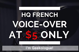 record a french voiceover for you