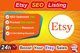 do etsy SEO listing with product description etsy tittles etsy tags