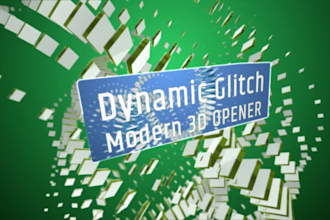 make modern opener,  identity, intro, logo flat reveal