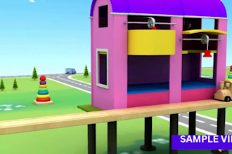produce premium kids learning videos , kids video in cocomelon style