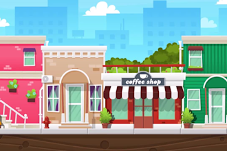create vector style background for your video games