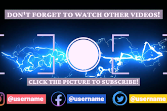 design youtube video outro
