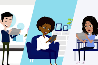 create a 2d animated video