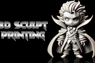 sculpt 3d model, toys, action figure and character for 3d printing and rendering