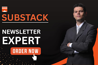 setup substack newsletter, substack promotion , substack landing page, substack