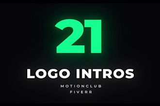 do animated logo animation and youtube intro outro video