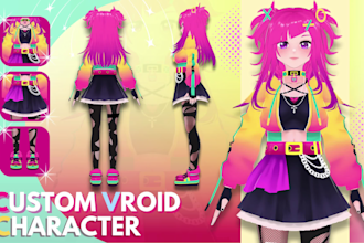 create custom 3d character models for your oc