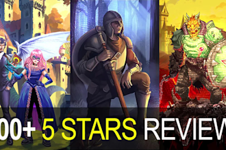 create fantasy illustration, character design, or concept art