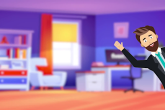 create 2d explainer video or animated promo video