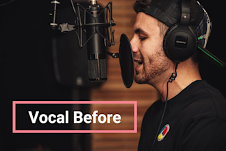 clean noise from vocal