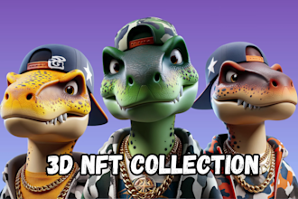 create high quality 3d nft characters and collections