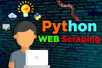 create web scraping program, do data mining with python