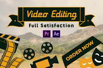 do professional youtube video editing, ai video editing and motion graphics