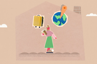 create a custom 2d animated collage style explainer or social media ad
