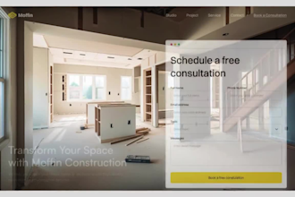 design hvac construction real estate plumbing cleaning contractor website
