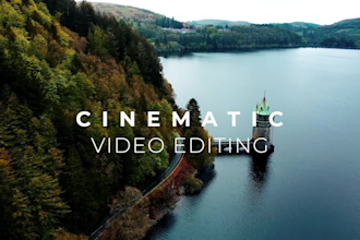 do cinematic travel video editing, vlog, drone footage