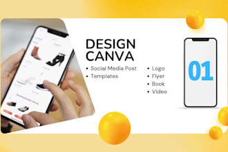 canva graphic design logo template video book cover social media post flyer