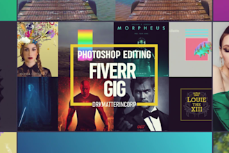 be your personal photoshop expert and graphic designer
