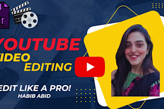 do video editing for youtube include cooking, vlog, travel etc