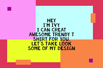create an awesome trendy typography t shirt design