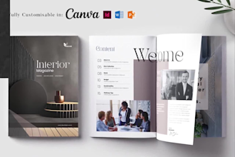 design professional brochure, company profile, catalog and booklet in 24hrs