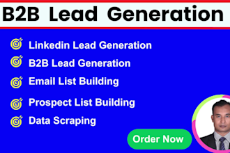 do b2b lead generation, targeted email list, linkedin search