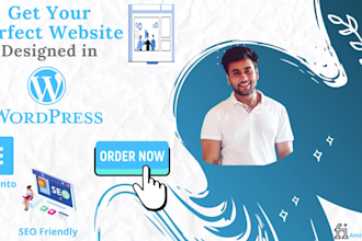 setup modern wordpress website design or blog design