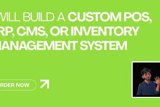 build a custom pos, erp, crm system or customize odoo, zoho, hubspot