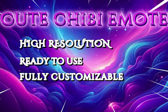 create cute chibi twitch emotes for your channel