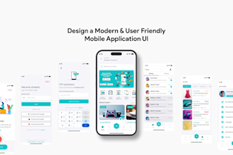 create a modern, professional figma mobile app UI