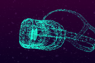 create amazing metaverse VR glasses logo reveal