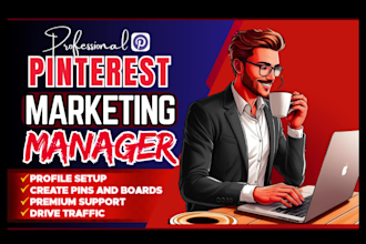 be your pinterest marketing manager for SEO pin design and website traffic grow